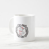 My Cat Upgraded My Lifestyle – Cute Cat Design コーヒーマグカップ (正面左)