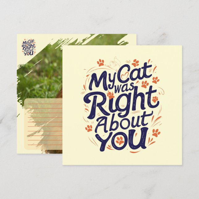 My Cat Was Right About You –Cat Lover (正面/裏面)