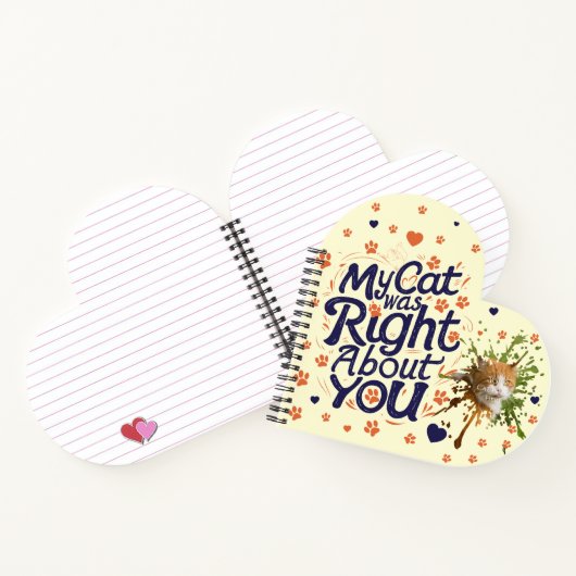 My Cat Was Right About You –Cat Lover ノートブック (内部)