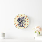 My Cat Was Right About You –Cat Lover ラウンド壁時計 (ホーム)