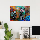 MY CATS DIA DE LOS MUERTOSのポスター ポスター (ホームオフィス)
