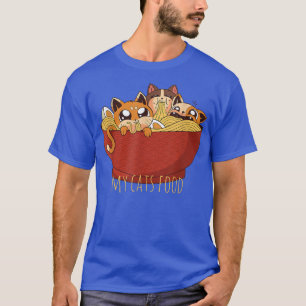 My Cats Food Ramen Cat To Anime Tee 日本の Tシャツ