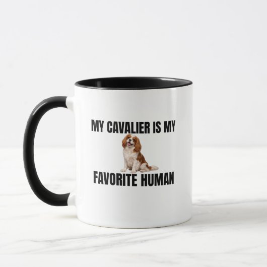 My Cavalier Is My Favorite Human Mug マグカップ (左)