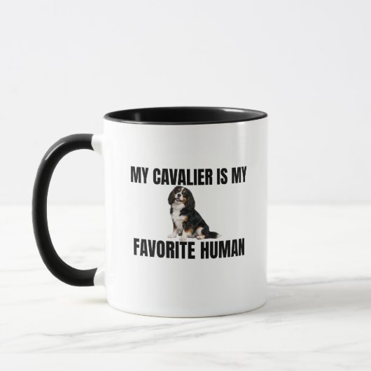 My Cavalier Is My Favorite Human Mug マグカップ (左)