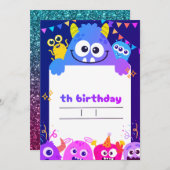 My child's birthday invitation card  招待状 (正面/裏面)