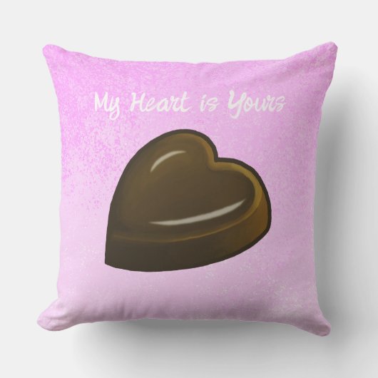 My Chocolate Heart Valentines Day クッション (正面)