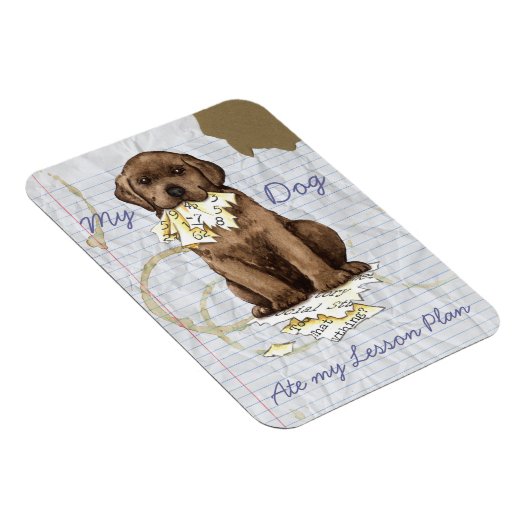 My Chocolate Lab 食べ My Lesson Plan マグネット (右側)