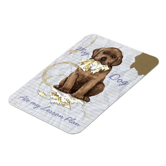 My Chocolate Lab 食べ My Lesson Plan マグネット (左側)