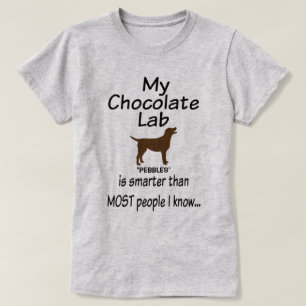 My Chocolate Lab Dogは頭が切れるおもしろい引用文 Tシャツ