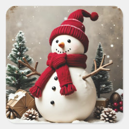 My Christmas スクエアシール