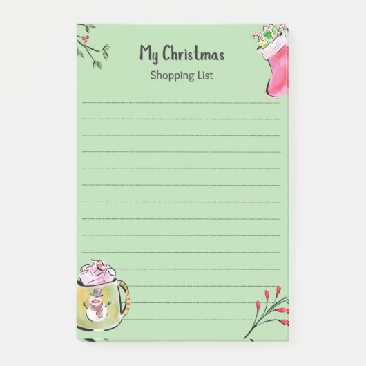 My Christmas List ポストイット (正面)