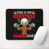 My Christmas Pajama Shirt Reindeer Muscle Weightli マウスパッド (マウス)