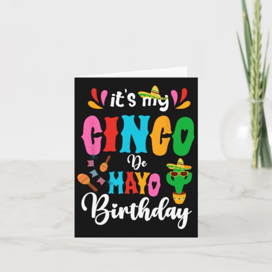 My Cinco De Mayo誕生日Mexican Matching Fa カード (正面)