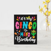 My Cinco De Mayo誕生日Mexican Matching Fa カード (黄色い花)