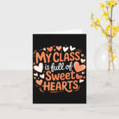 My Cl Full Of Sweet Hearts Valentine Teacher  カード (黄色い花)