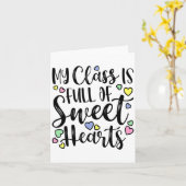 My Cl Is Full Of Sweet Heart Valentines Day Cu  カード (黄色い花)