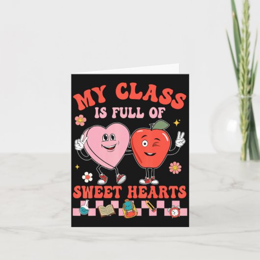 My Cl Is Full Of Sweet Hearts Hipe Teacher Va  カード (正面)