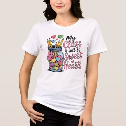 My Class is Full of Sweet Hearts  トライブレンドＴシャツ (正面)