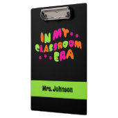 My Classroom Eraクリップボード内のモノグラム先生 クリップボード (左)