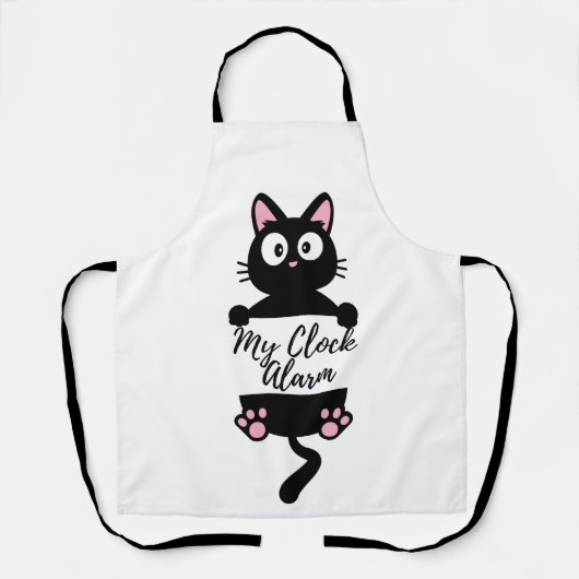 "My Clock Alarm" Kitchen apron  エプロン (正面)