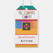 My Clothes Closet特別な機会つるラベル ギフトタグ (裏面)