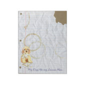 My Cockerスパニエル犬食べMy Lesson Plan ノートパッド (回転)