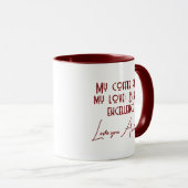 My coffee and my love Black Quote Custom マグカップ (正面右)