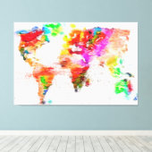 My Color World Stretched Canvas Print キャンバスプリント (インサイチュ (ウッドフロア))