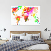My Color World Stretched Canvas Print キャンバスプリント (インサイチュ (寝室))
