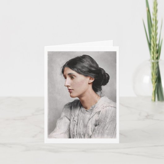 My colorization of Virginia Woolf card   カード (正面)