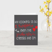 My Cooking Is So Awesome Even The Smoke Alarm Funn カード (黄色い花)