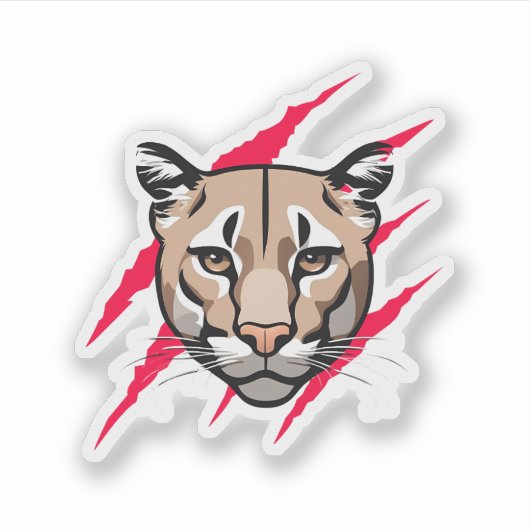 My Cougar sticker シール (正面)