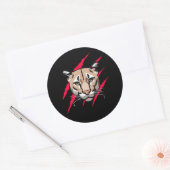 My Cougar sticker ラウンドシール (封筒)