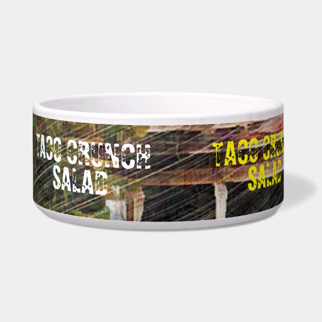 「My Country Farmhouse」ヴィンテージLg。タコサラダボウル ボウル (左)