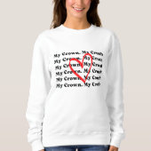 "My Crown My Crush" Valentine's Day Sweatshirt スウェットシャツ (正面)