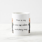 My Cute Cat Videos Watching コーヒーマグカップ (中央)