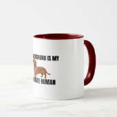 My Dachshund Is My Favorite Human Mug マグカップ (正面右)