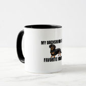 My Dachshund Is My Favorite Human Mug マグカップ (正面左)
