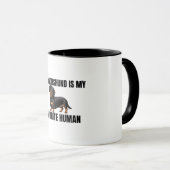 My Dachshund Is My Favorite Human Mug マグカップ (正面右)
