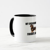 My Dachshund Is My Favorite Human Mug マグカップ (正面左)