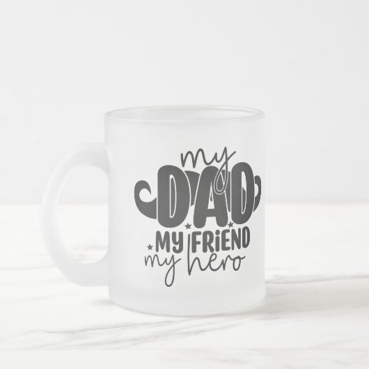 My dad フロストグラスマグカップ (左)