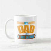 My Dad Is My Hero Mug – Best Dad Ever Gift コーヒーマグカップ (左)