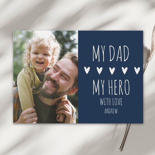 My Dad My Hero Scrip Photo Dad 案内状