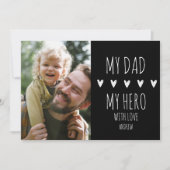 My Dad My Hero Scrip Photo of the Children 案内状 (正面)