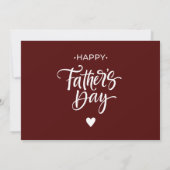 My Dad My Hero Scrip Photo Red 案内状 (裏面)