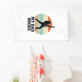 My Dad Rocks Vintage Guitar Sunset Shirt Design_1 横断幕 (インサイチュ)