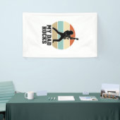 My Dad Rocks Vintage Guitar Sunset Shirt Design_1 横断幕 (トレードショー)