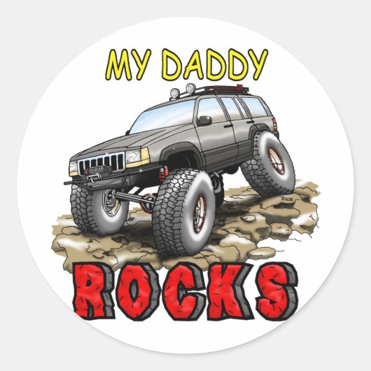 My_Daddy_Daddy_Rocks_ZJ ラウンドシール (正面)