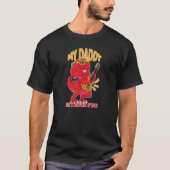 My Daddy Is a Rock Legend Dinosaur Tシャツ (正面)
