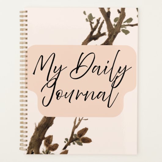 "My Daily Journal" | 大地の木の枝 プランナー手帳 (正面)